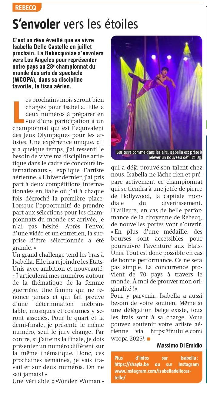 WCOPA · Article de presse