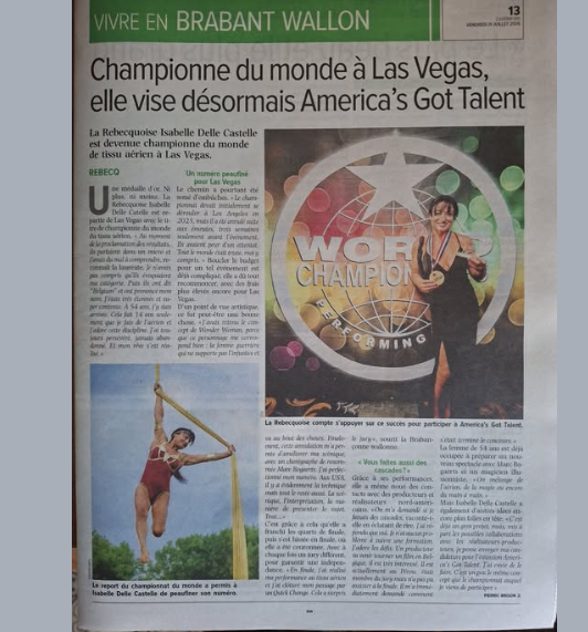 Championne du monde · Article de presse 2026