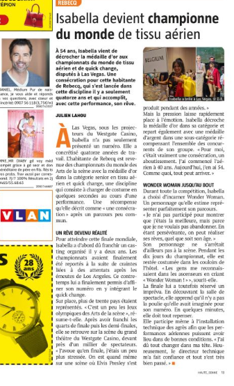 Championne du monde · Article de presse 2026